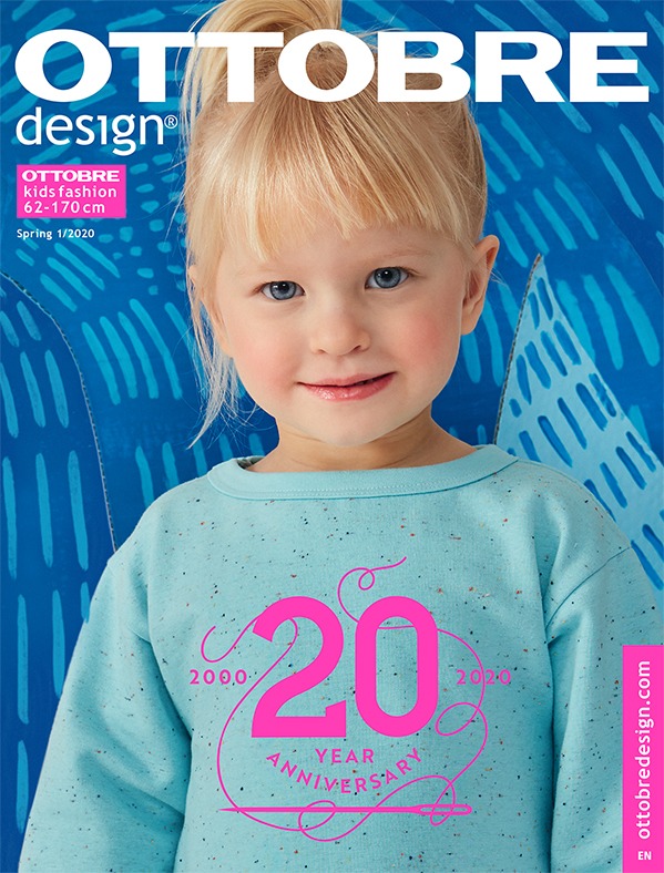 Časopis Ottobre design kids 1/2020 de/eng- inštrukcie