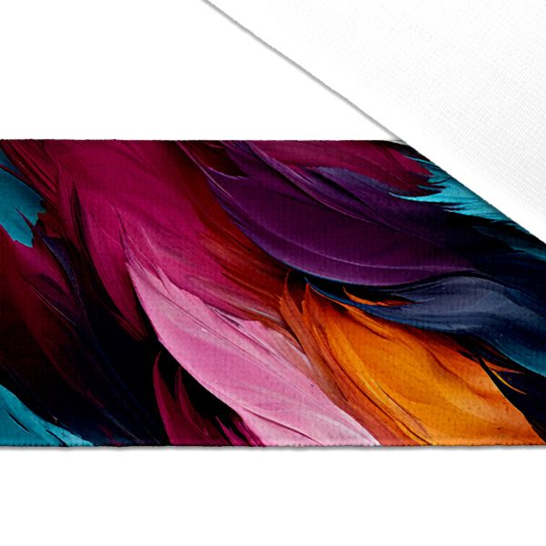 Viskózové plátno 150cm farebné perie