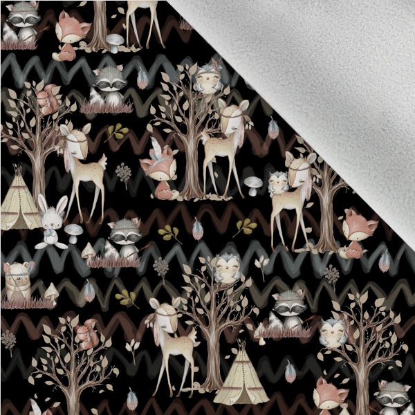 Panel so strihom 110 softshell nohavice forest/les čierny