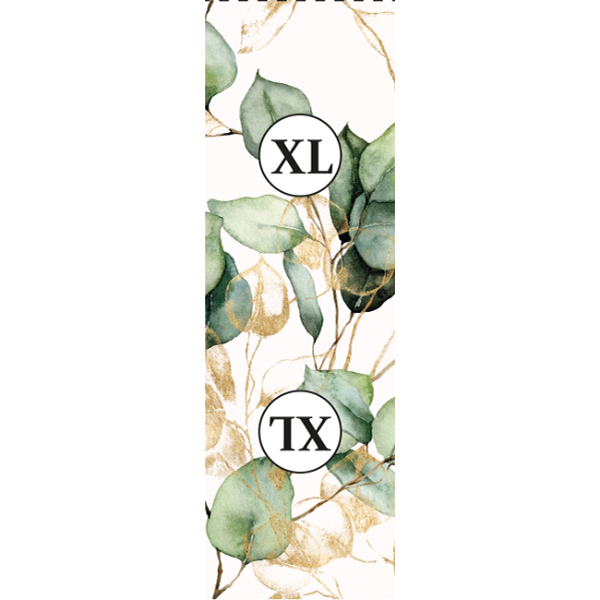Panel so strihom XL šifón/silky kimono eukalyptus biely