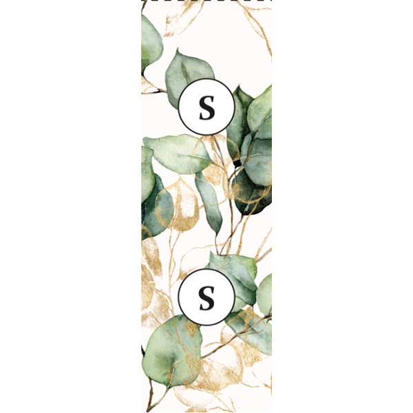 Panel so strihom L šifón/silky kimono eukalyptus biely 