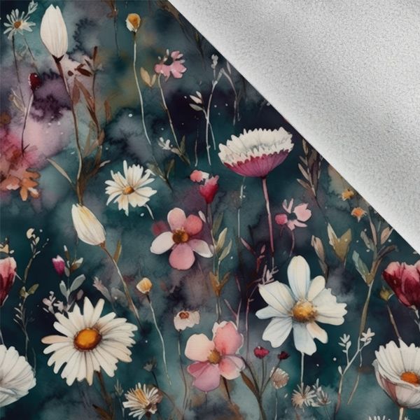 Panel so strihom 158 softshell bunda akvarel margarétky Diana 