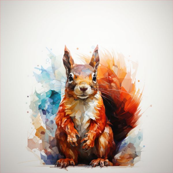 Úplet Takoy PANEL 50x60 cm geometrická veverička