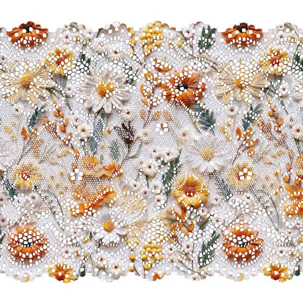 Flaušová kabátovina 3D kvety potlač Maya