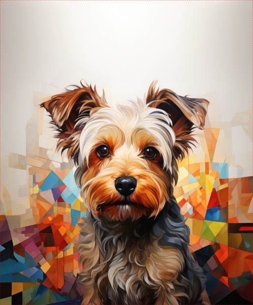 Panel z nepremokavého polyesteru 50x50 yorkshire terrier
