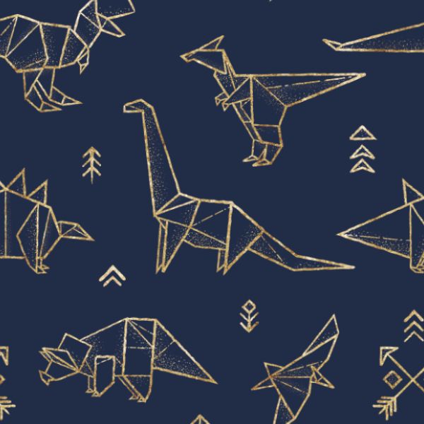 Panel so strihom 110 softshell bunda geometrické dinosaury