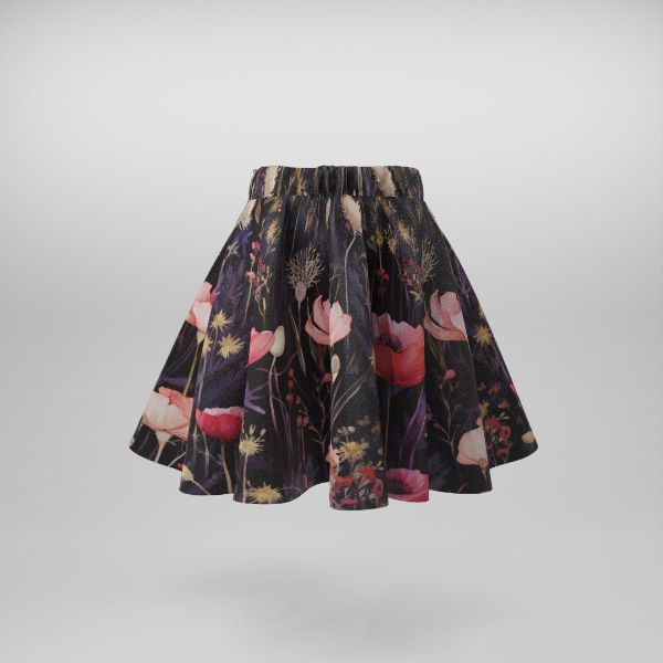 Panel na kruhovú sukňu bavlna premium poppy violet