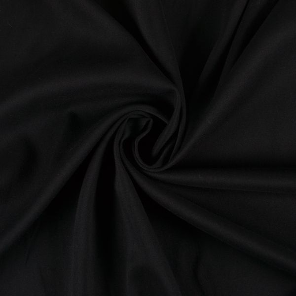 Pružné viskózové plátno čierne