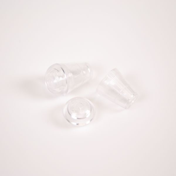 Plastová koncovka na šnúrku 4 mm transparent - balenie 10ks