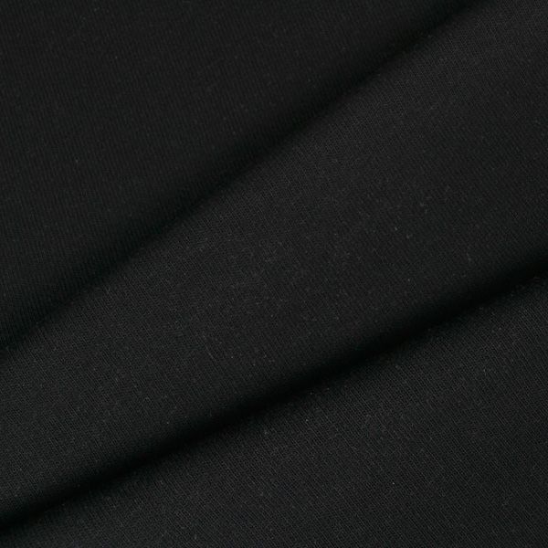 Úplet svetrovina 100% bavlna hladká čierna