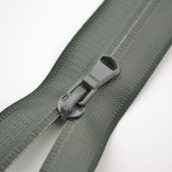 Zips Sarah vodeodolný deliteľný 5mm - khaki 35 cm