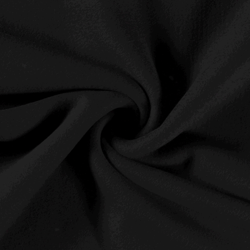 Látka bavlnený fleece premium čierna