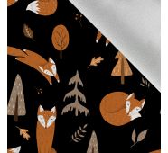 Softshell zimný jesenné líšky čierne