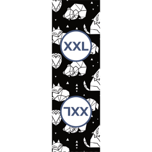 Veľkostný štítok na oblečenie set 10ks - Geometrické zvieratká XXL