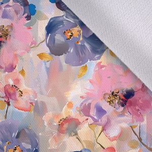 Jarný softshell premium jarné kvety pastel maľovaný
