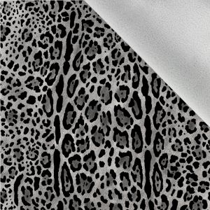 Látka softshell zimný leopard sivý