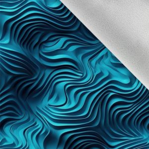 Zbytky - Látka softshell zimný 3D oblá textúra modrá