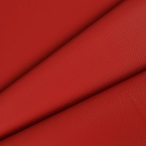Zbytky - Látka ekokoža (koženka) Aril farba červená