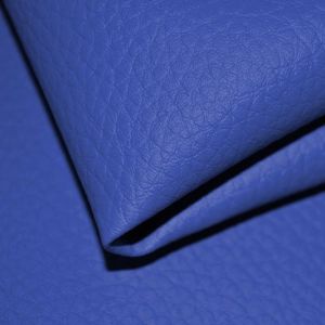 Zbytky - Látka ekokoža (koženka) farba parížska modrá