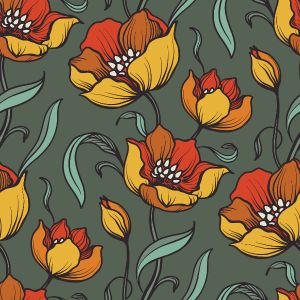 2. Trieda - Úplet Takoy retro tulipány žlté