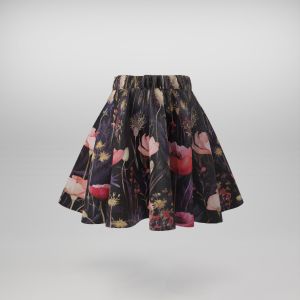 2. Trieda - Panel na detskú kruhovú sukňu bavlna premium poppy violet