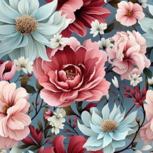 2. Trieda - Bavlna premium Takoy romantické kvety Talli