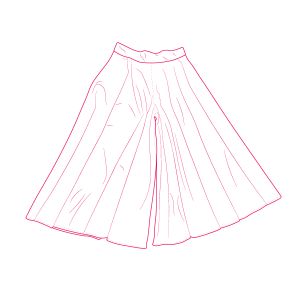 Strih PDF dámska nohavicová sukňa Matilda
