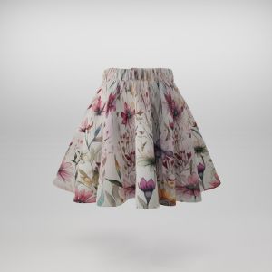 Panel na detskú kruhovú sukňu bavlna premium akvarelová lúka Sia