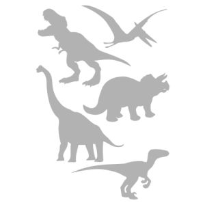 Reflexná nažehľovačka Dinosaurus - balenie 5 ks