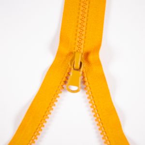 Zips Sarah kostený deliteľný 5mm - horčicová 60 cm