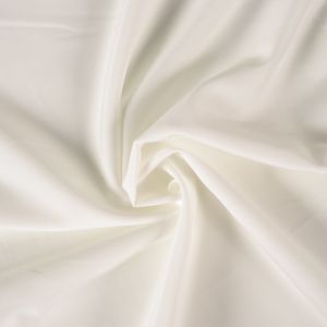 Umelý hodváb/silky elastický biely