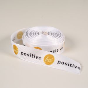 Prámik 25mm motivačné texty žltý - Think positive