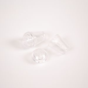 Plastová koncovka na šnúrku 4 mm transparent - balenie 10ks