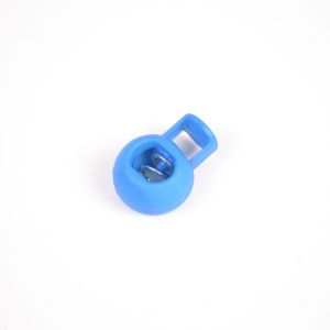 Plastová brzdička guľatá 9 mm parížská modrá - balenie 10ks
