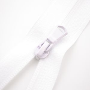 Zips Sarah vodeodolný deliteľný 5mm - biela 48 cm