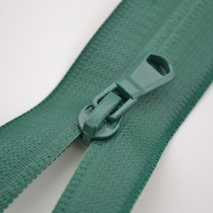 Zips Sarah vodeodolný s dvoma bežcami 5 mm - zelená  95 cm