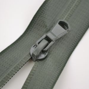 Zips Sarah vodeodolný s dvoma bežcami 5 mm - khaki 95 cm
