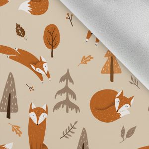 Softshell zimný jesenné líšky béžové