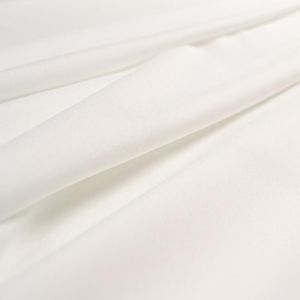 Odrezok - Hladký šifón/ silky farba biela