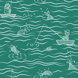 Odrezok - Látka na plavkové šortky rybár