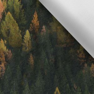 Odrezok - Látka s potlačou nepremokavý polyester TD/NS maľba les