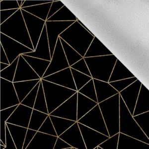 Odrezok - Látka softshell zimný geometrický vzor Nola