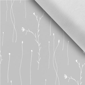 Odrezok - Letný pružný softshell botanica šedá
