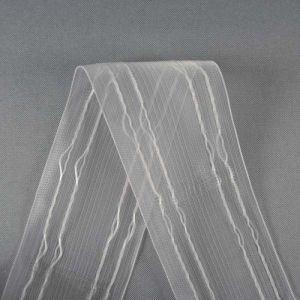 Odrezok - Riasiaca páska na závesy 8 cm na tyč