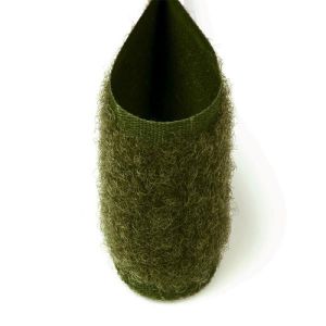 Odrezok - Suchý zips plyš oliva 2 cm