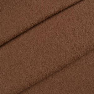 Odrezok - Vlnená kabátová látka/loden hnedá