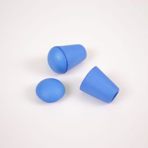 Plastová koncovka na šnúrku 4 mm parížská modrá - balenie 10ks