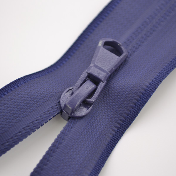 Zips Sarah vodeodolný s dvoma bežcami 5 mm - modrá  85 cm